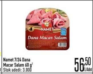 Nemet 7/24 Dana Macar Salam 60 G