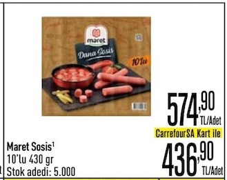 Maret Sosis 10'Lu 430 Gr
