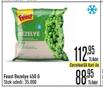Feast Bezelye 450 G
