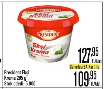 President Ekşi Krema 285G