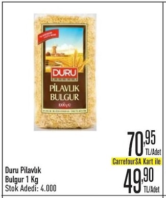Duru Pilavlık Bulgur 1 Kg