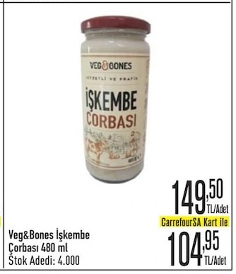 Veg&Bones Işkembe Çorbasi 480 Ml