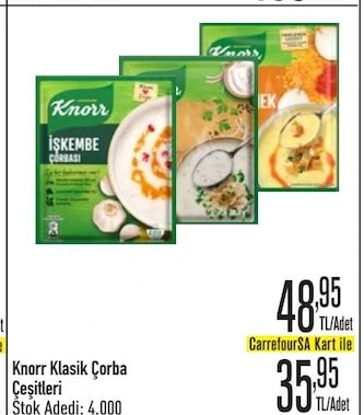 Knorr Klasik Çorba Çeşitleri