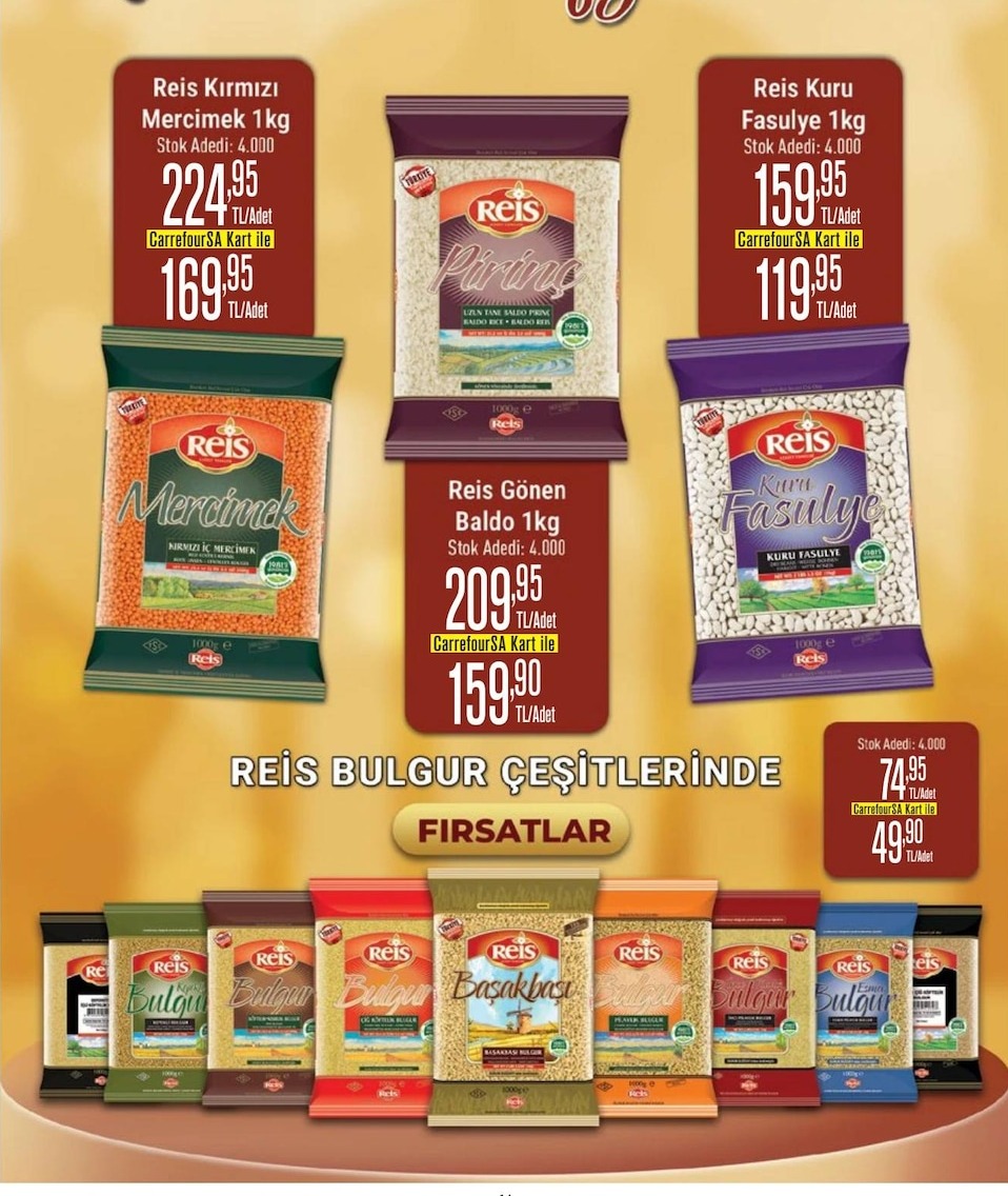 Reis Kırmızı Mercimek 1Kg