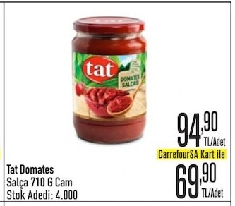 Tat Domates Salça 710 G Cam