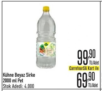 Kühne Beyaz Sirke 2000 Ml Pet