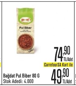 Bağdat Pul Biber 80 G
