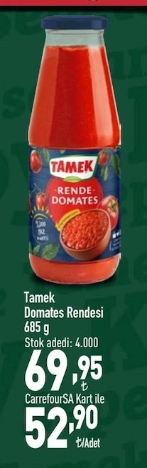 Tamek Domates Rendesi 685G