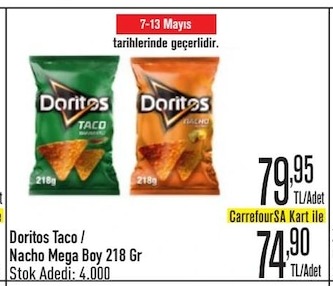Doritos Taco / Nacho Mega Boy 218 Gr