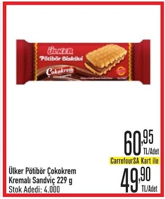 Ülker Pötibör Çokokrem Kremalı Sandviç 229 G