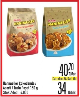 Hanimeller Çokolamla / Asorti / Tuzlu Poşet 150 G