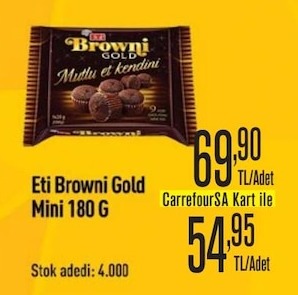Eti Browni Gold Mini 180 G