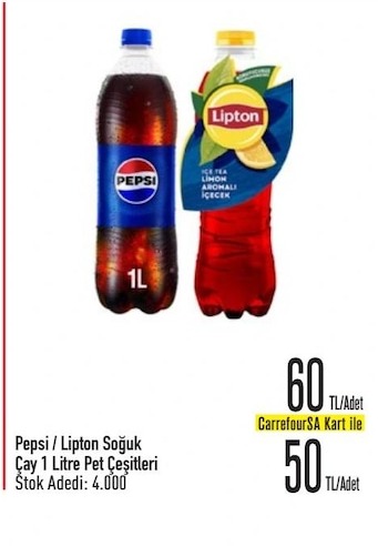 Pepsi / Lipton Soguk Cay 1 Litre Pet Cesitleri