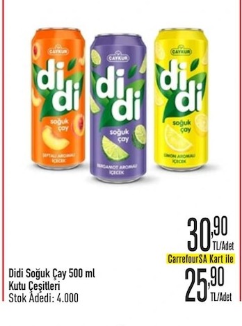 Didi Soguk Cay 500 Ml Kutu Cesitleri
