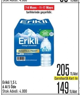 Erikli 1,5 L 6 Al 5 Öde