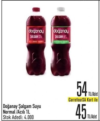 Doğanay Salgam Suyu Normal/Acili 1L