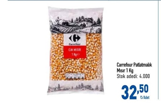 Carrefour Patlatmalik Misir 1 Kg