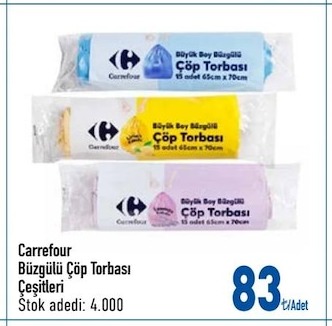 Carrefour Büzgülü Çöp Torbası Çeşitleri