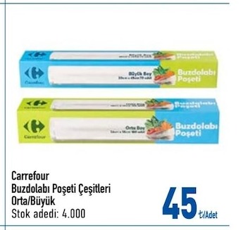 Carrefour Buzdolabı Poşeti Çeşitleri
Orta/Büyük