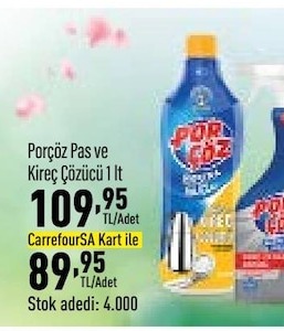 Porçöz Pas Ve Kireç Çözücü 1 Lt