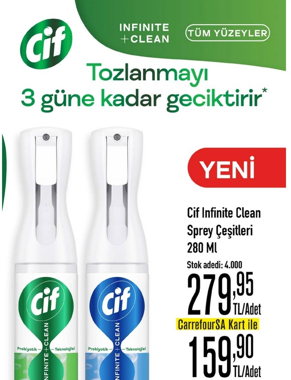 Cif Infinite Clean Sprey 280 Ml