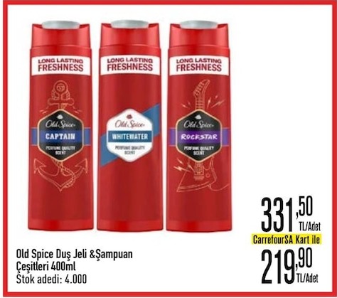 Old Spice Duş Jeli & Şampuan Çeşitleri 400Ml