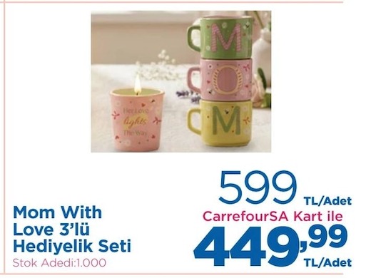 Mom With Love 3'Lü Hediye Seti