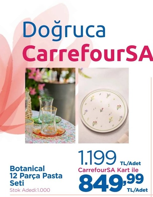 Botanical 12 Parça Pasta Seti