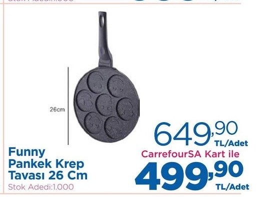 Funny Pankek Krep Tavası 26 Cm
