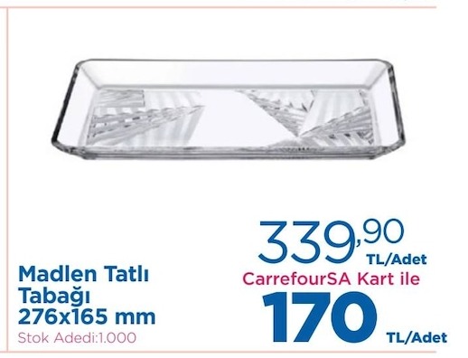 Madlen Tatlı Tabağı 276X165 Mm