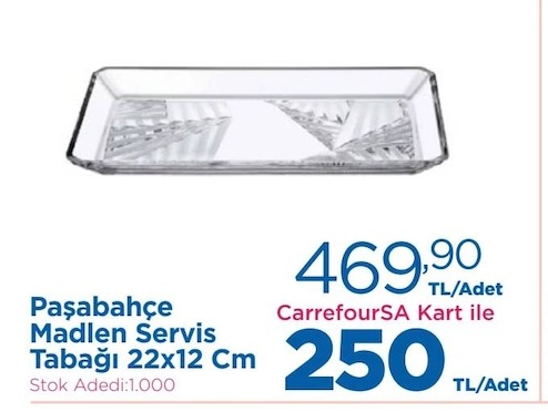 Paşabahçe Madlen Servis Tabağı 22X12 Cm