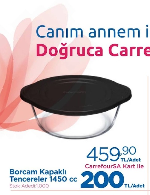 Borcam Kapaklı Tencereler 1450 Cc