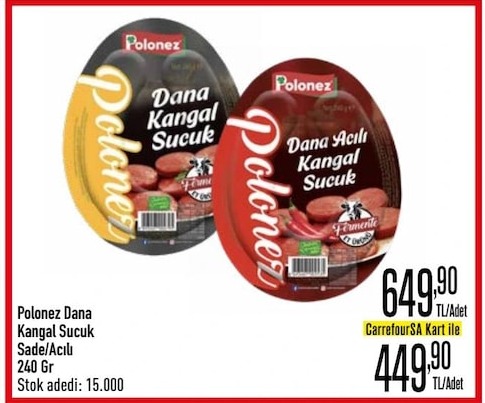 Polonez Dana Kangal Sucuk Sade/Acili 240 Gr