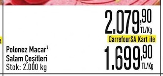 Polonez Macar Salam Cesitleri
