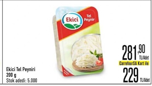 Ekici Tel Peyniri 200 G