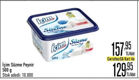 İçim Süzme Peynir 500 G