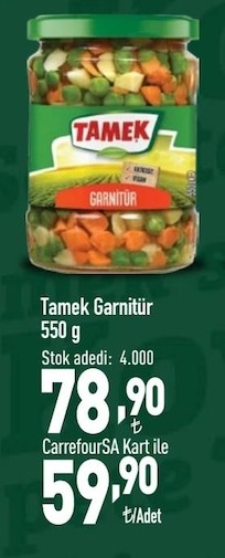 Tamek Garnitür 550 G