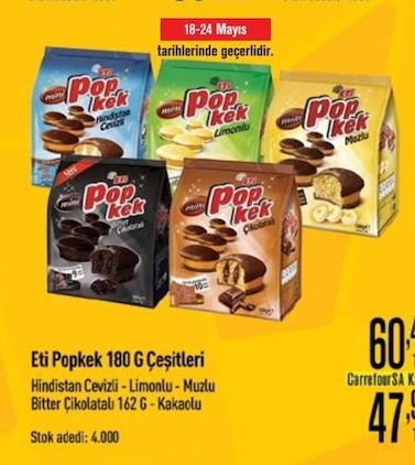 Eti Popkek 180 G Çeşitleri