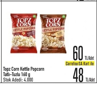 Topz Corn Kettle Popcorn Tatlı-Tuzlu 160 G