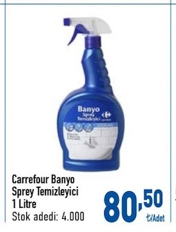 Carrefour Banyo Sprey Temizleyici 1 Litre
