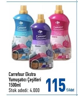 Carrefour Ekstra Çamaşır Yumuşatıcı Çeşitleri 1500Ml