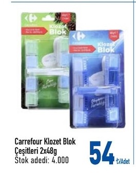 Carrefour Klozet Blok Çeşitleri 2X48G
