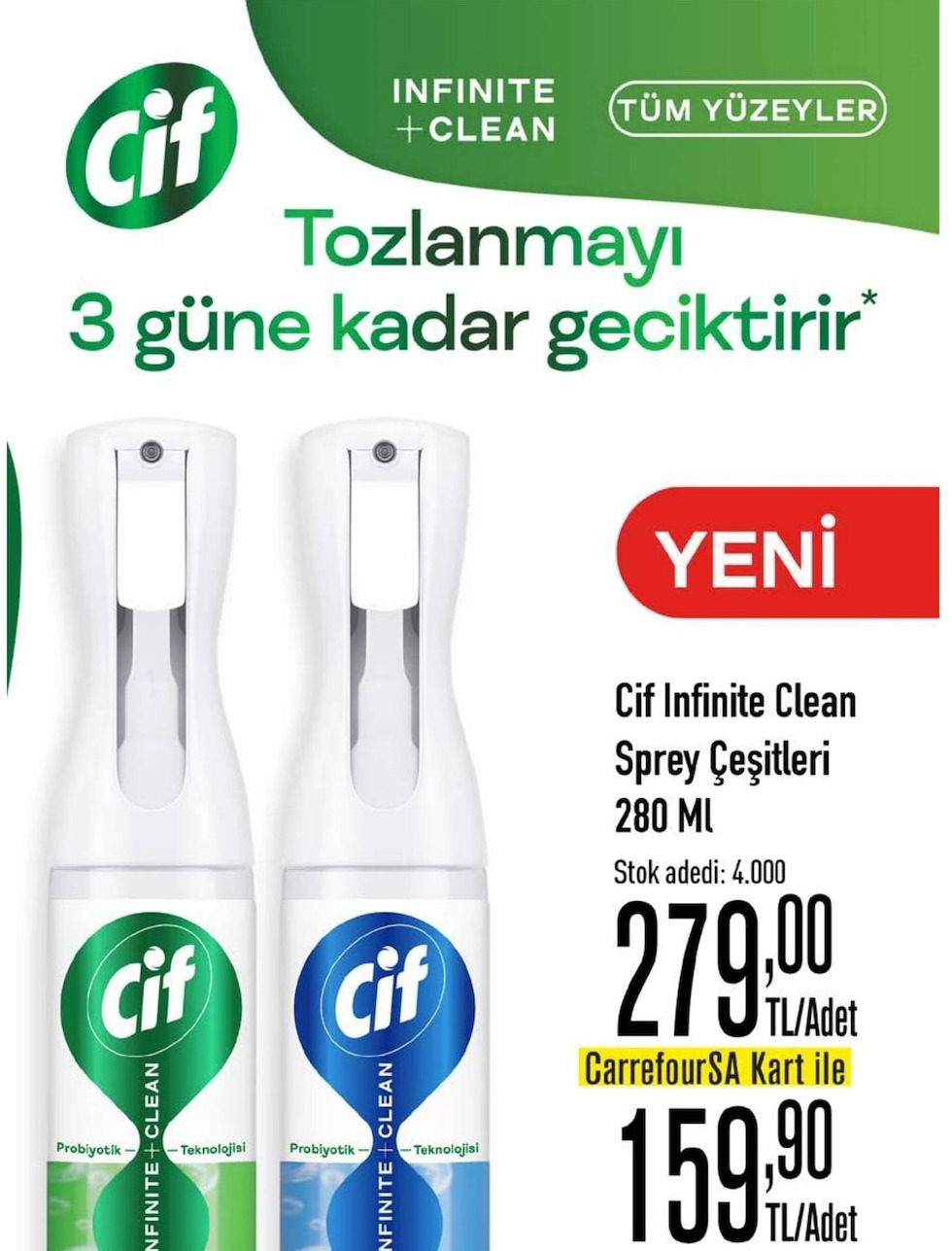 Cif Infinite Clean Sprey Çeşitleri 280 Ml