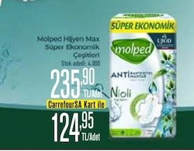 Molped Hijyen Max Süper Ekonomik Çeşitleri 16 Adet