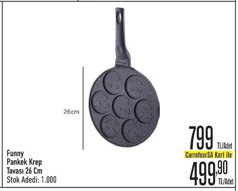 Funny Pankek Krep Tavasi 26 Cm