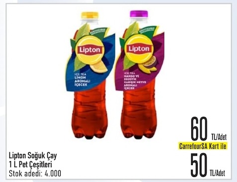 Lipton Soğuk Çay 1 L Pet Çeşitleri