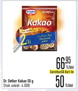 Dr. Oetker Kakao 50G