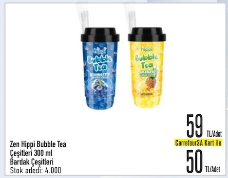Zen Hi 300Ml Bubble Tea Çeşitleri Bardak