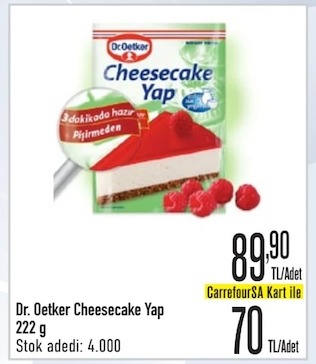 Dr. Oetker Cheesecake Yap 222G