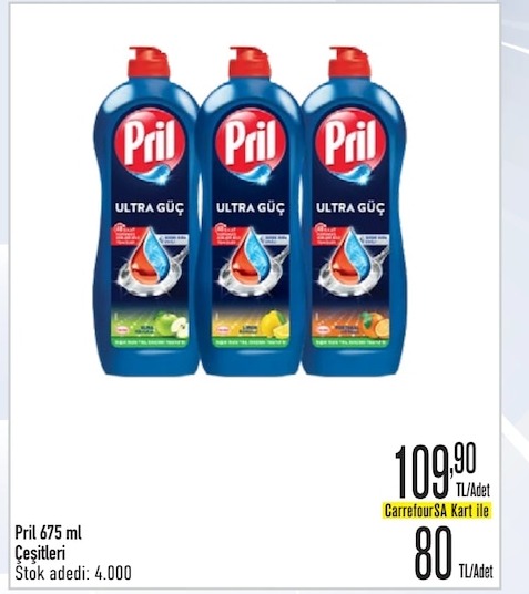 Pril Ultra Güç Bulaşık Deterjanı 675Ml